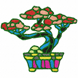 Flowers And Tree Embroidery Design 11 Flowers And Tree Embroidery Design 11
